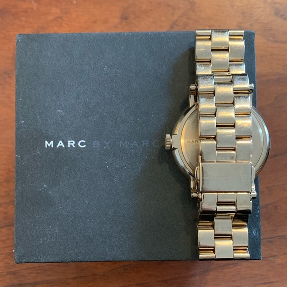 Marc Jacobs Baker Gold Tone Watch - Picture 3 of 5